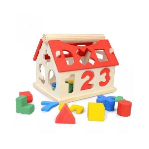 Mainan Edukasi Anak Digital House Shape Sorter Bentuk Warna