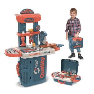 Workbench Tool Set Koper Mainan Meja Alat Tukang Jadi Koper Mainan Anak Laki