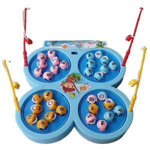 Fishing Game Magnet 4 Kolam Mainan Pancingan Ikan Magnet