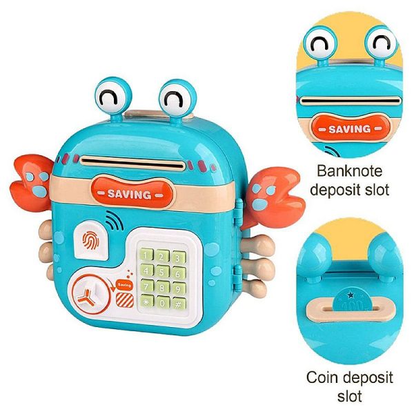 Mainan Anak Celengan ATM Crab Piggy Bank Tabungan - Gambar 2