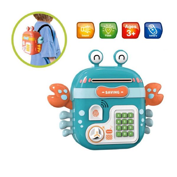 Mainan Anak Celengan ATM Crab Piggy Bank Tabungan - Gambar 3