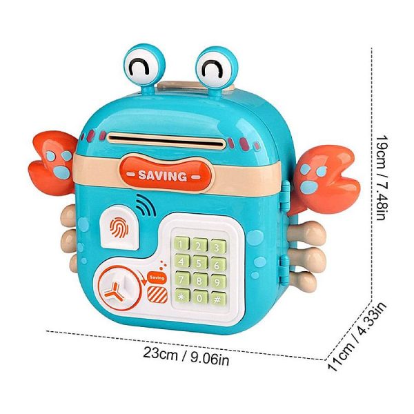 Mainan Anak Celengan ATM Crab Piggy Bank Tabungan - Gambar 4