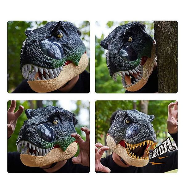 Mainan Topeng Helm Dinosaurus Mask Helmet Dino - Gambar 2