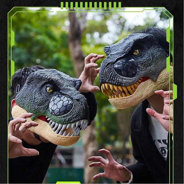 Mainan Topeng Helm Dinosaurus Mask Helmet Dino - Gambar 3