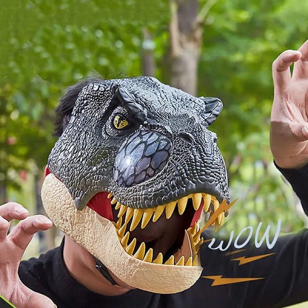Mainan Topeng Helm Dinosaurus Mask Helmet Dino - Gambar 5